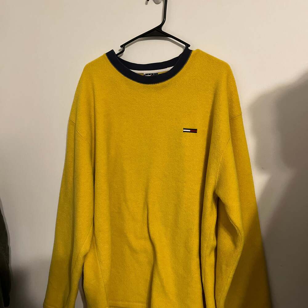 Vintage Tommy Hilfiger Fleece Men's Yellow